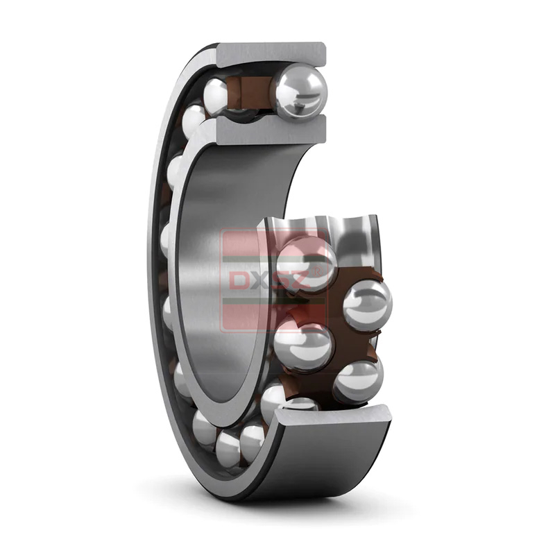 Self centering ball bearings with conical holes